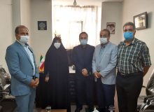 دیدار رئیس و اعضای هیئت رئیسه انجمن خبرنگاران، نویسندگان و عکاسان ورزشی استان با دکتر صالحی