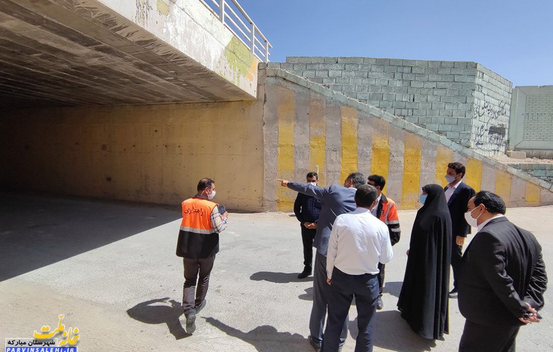 بازدید میدانی نماینده مبارکه از روستای احمدآباد