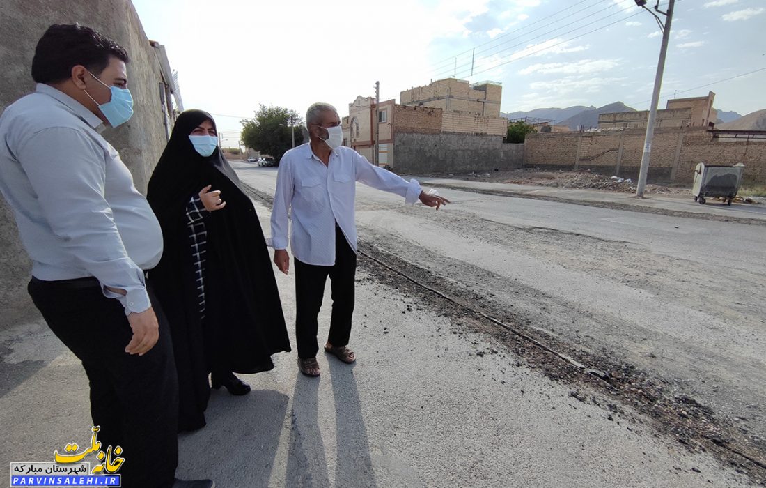 بازدید میدانی نماینده مبارکه از محله اسماعیل ترخان