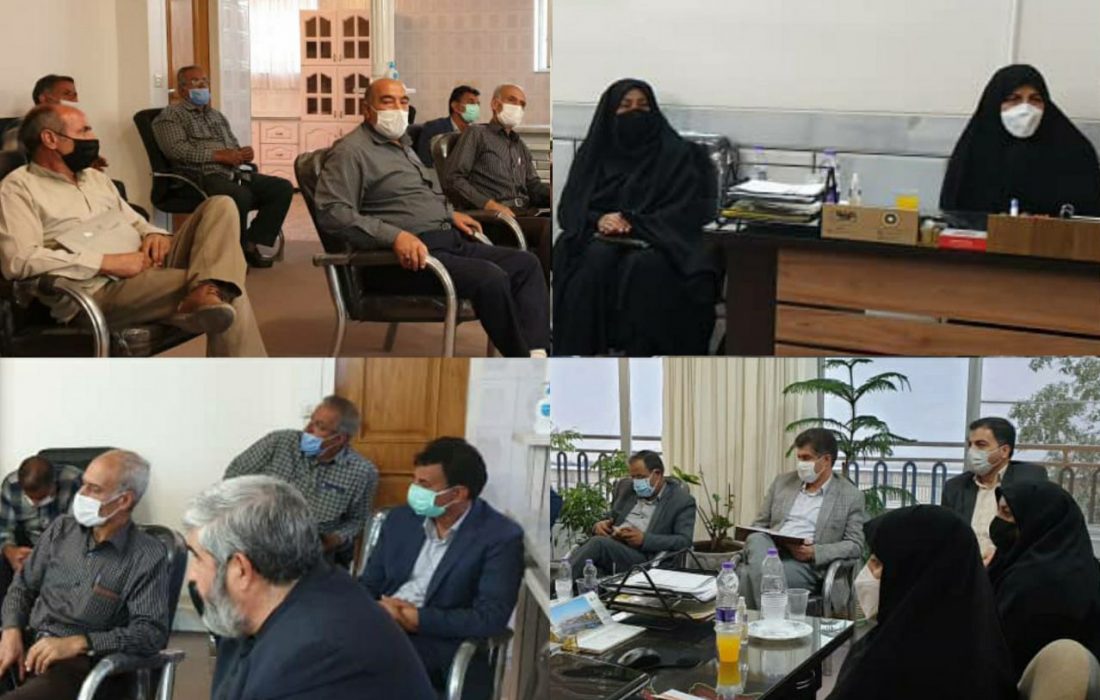 جلسه رفع مشکلات کارگاه خیام مبارکه با حضور مسئولان و برخی اصناف در دفتر نماینده مبارکه