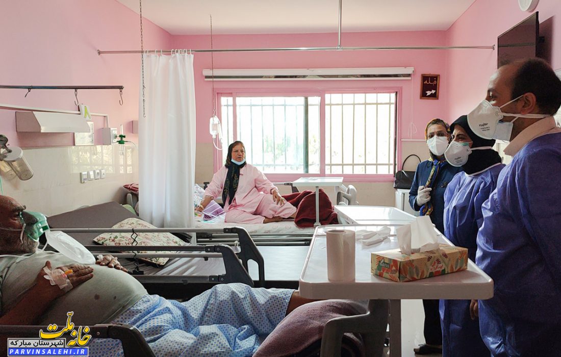 بازدید دکتر صالحی از بیمارستان شهرستان مبارکه
