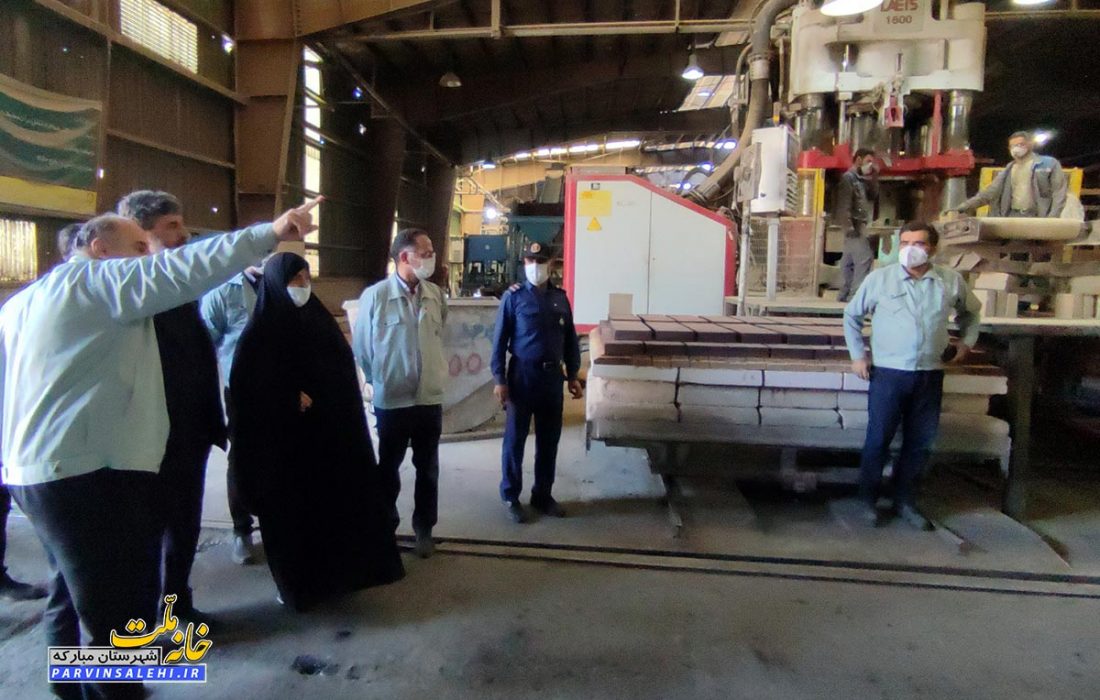 حضور مدیرعامل شستا در کارخانه نسوز