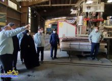 حضور مدیرعامل شستا در کارخانه نسوز