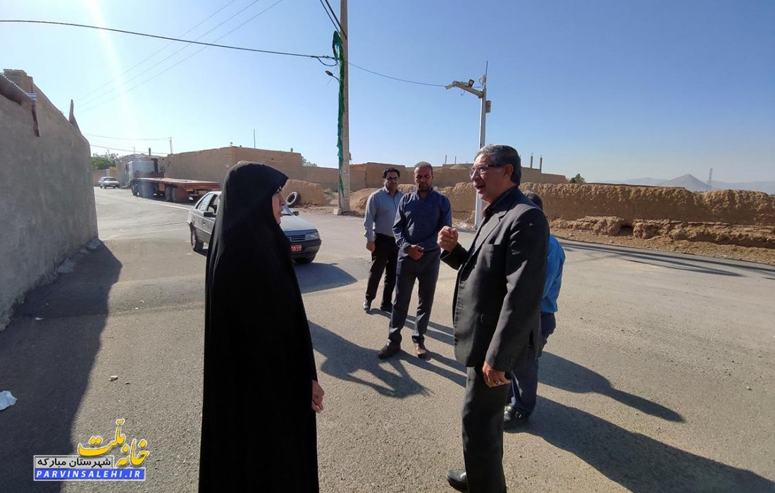 بازدید میدانی نماینده مردم مبارکه از روستای سورچه بالا
