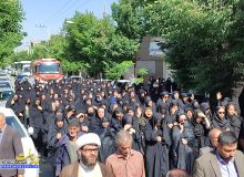 مراسم تشییع پیکر پدر شهیدان ضیایی