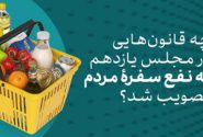 چه قانون هایی در مجلس یازدهم به نفع سفره مردم تصویب شد؟